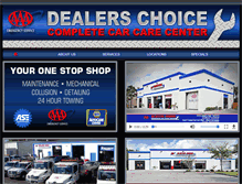 Tablet Screenshot of dealerschoiceautorepair.com